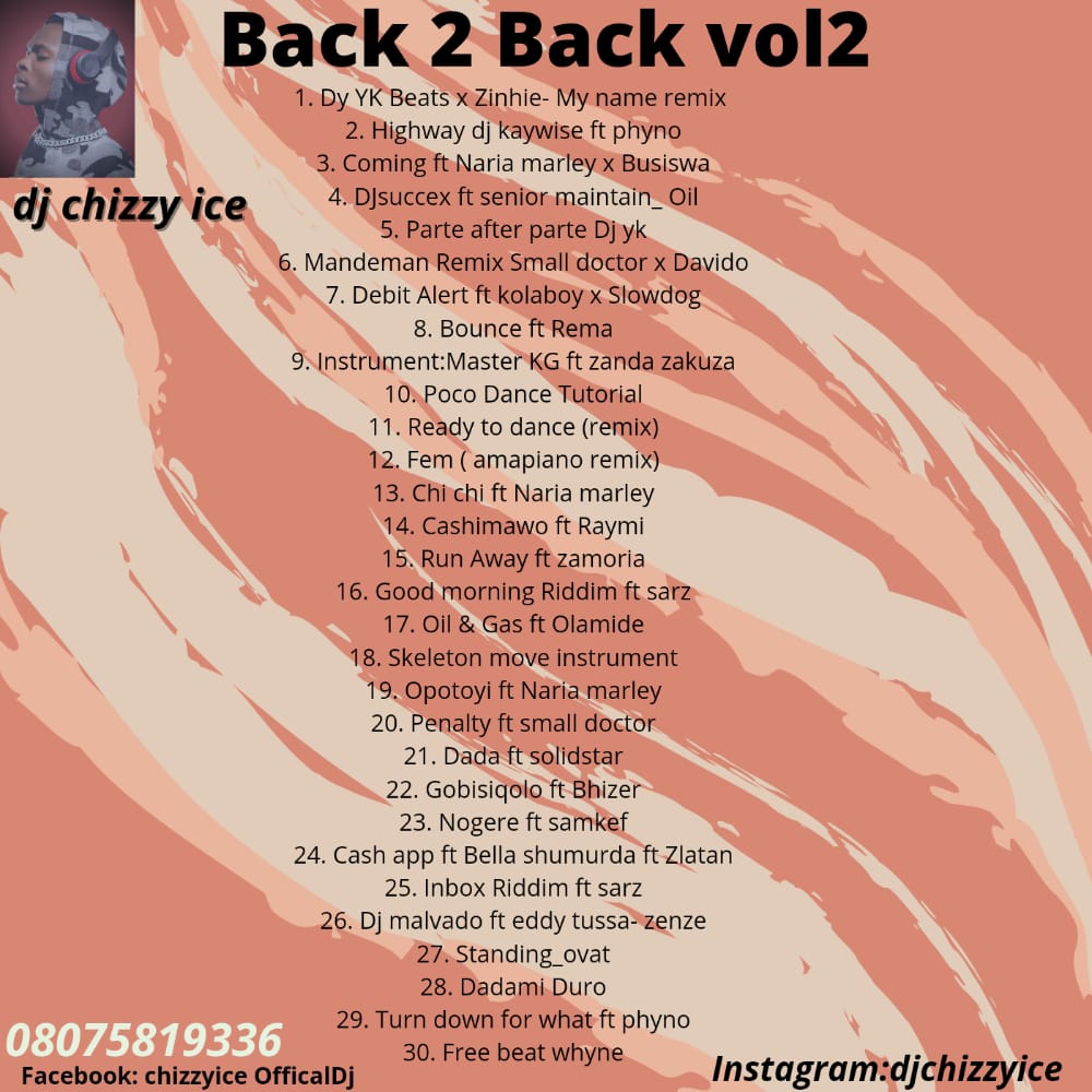 Dj Chizzy Ice Back 2 Back Mix Vol2